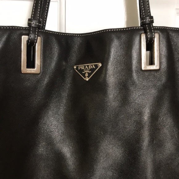 Prada Leather Black Tote - Picture 1 of 8